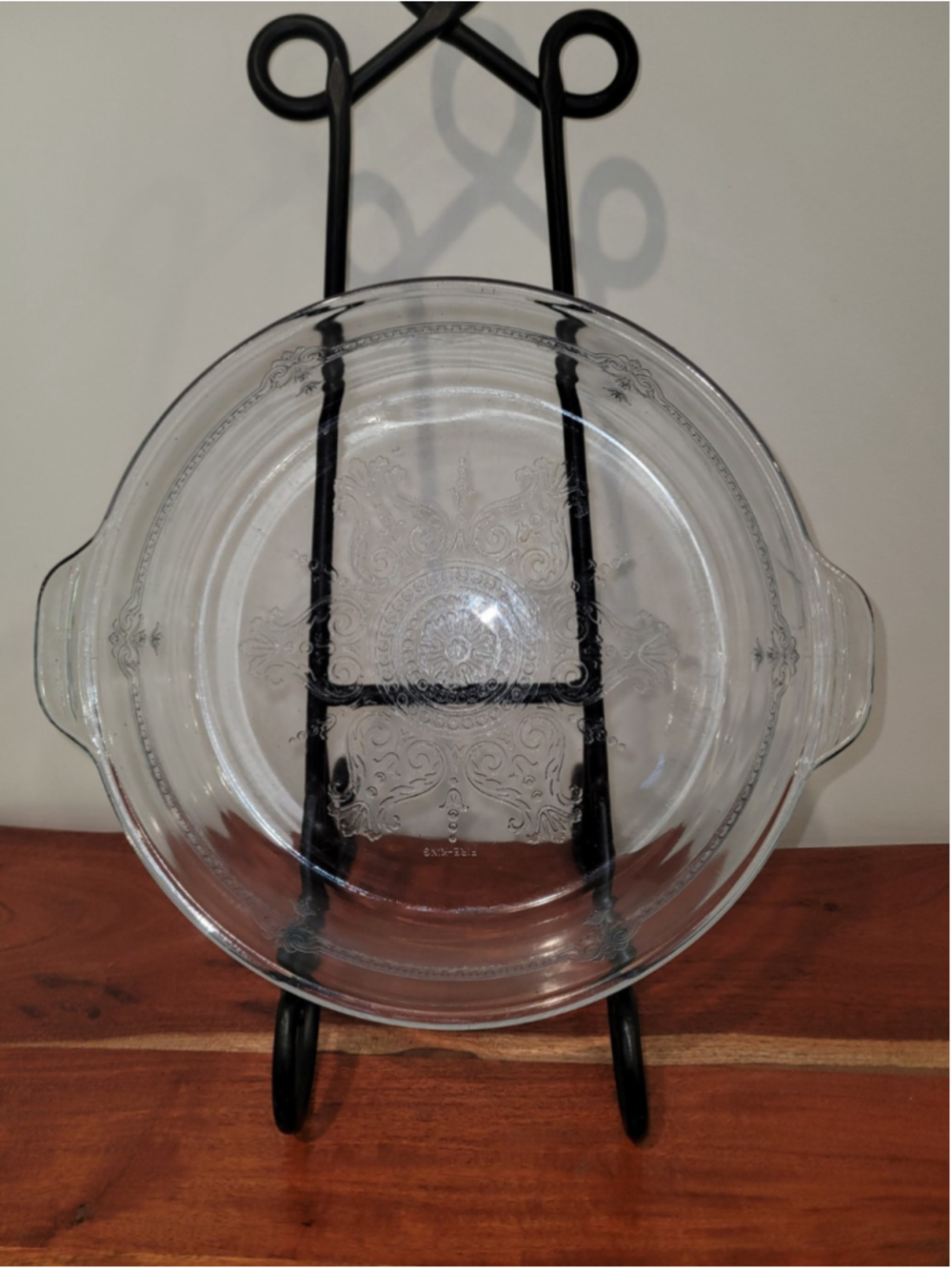 Fire King Large Glass Casserole Sapphire Blue 10.5" Philbe Round Vintage EUC